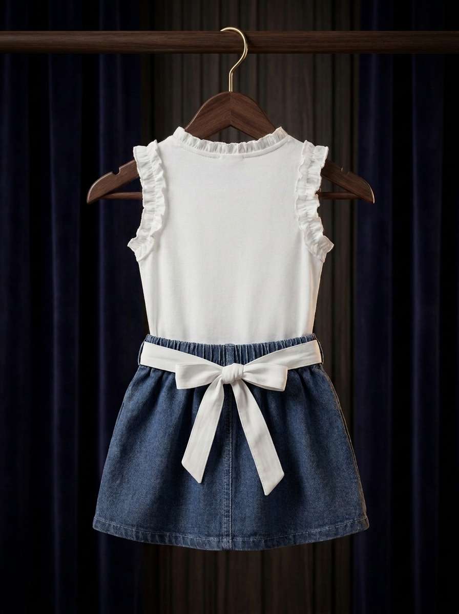 Exclusive Denim Skirt Set