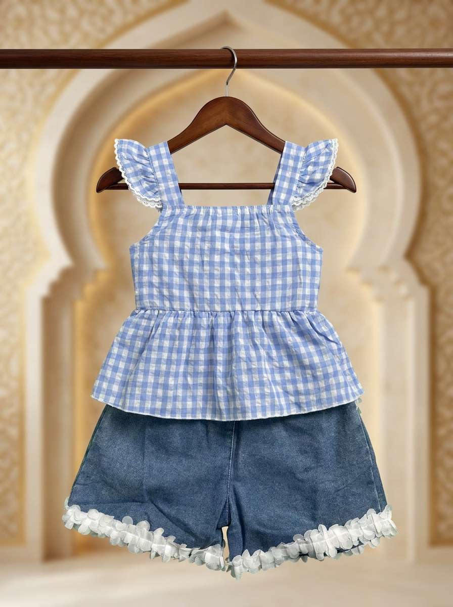 Exclusive Denim Skirt Set