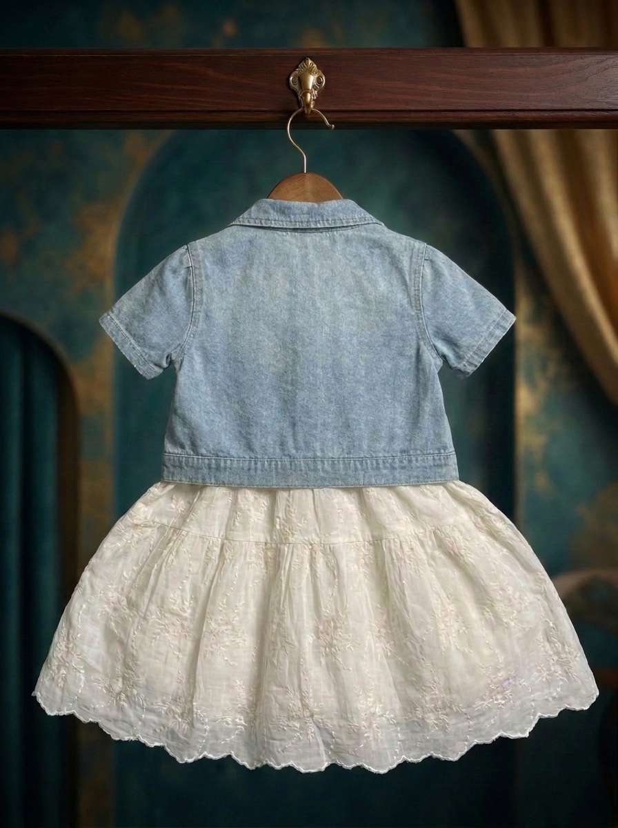 Exclusive Denim Double Set for Girls