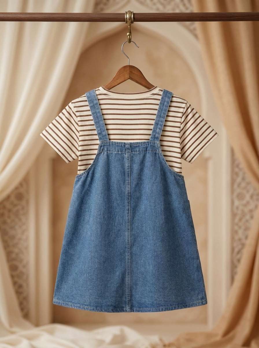 Exclusive Denim Double Set for Girls