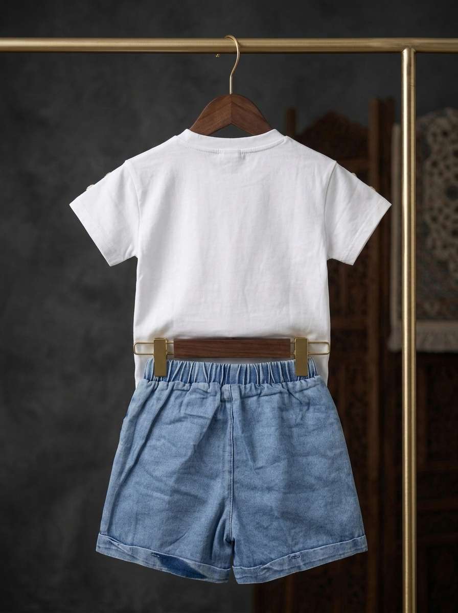 Exclusive Denim Double Set for Girls