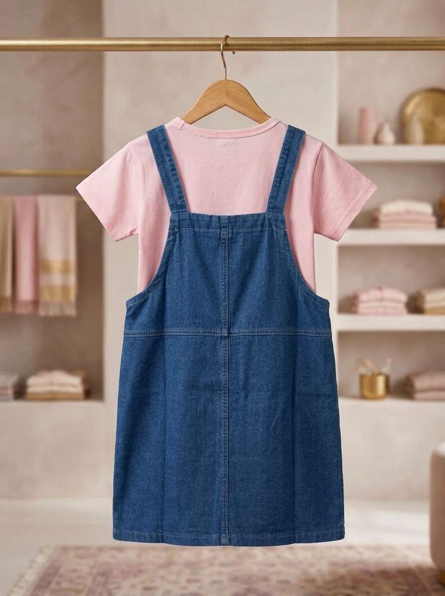 Exclusive Denim Double Set for Girls