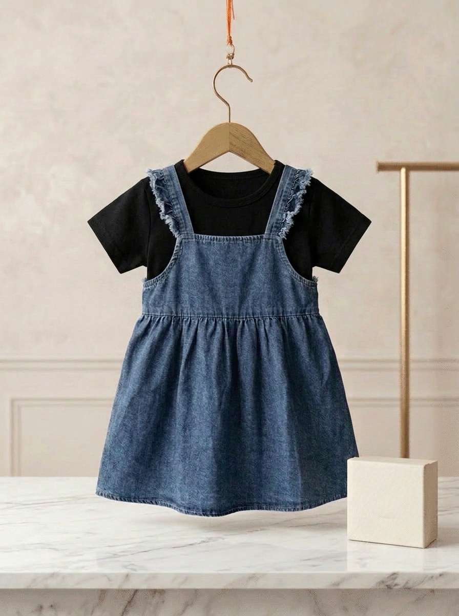 Exclusive Denim Double Set for Girls