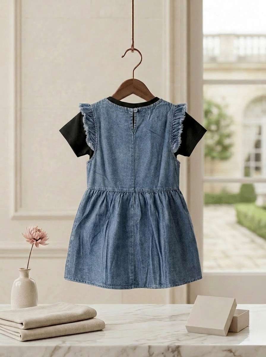 Exclusive Denim Double Set for Girls