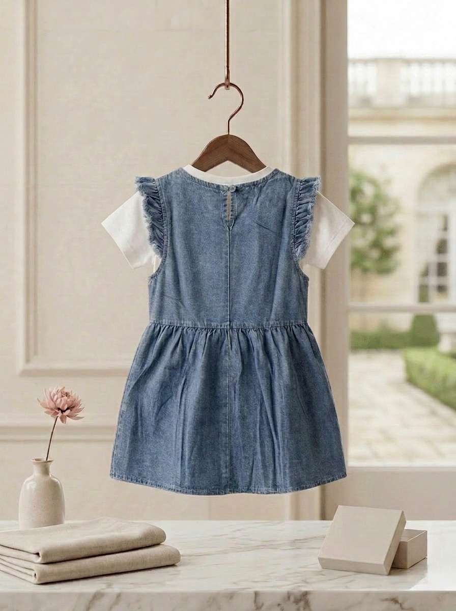 Exclusive Denim Double Set for Girls