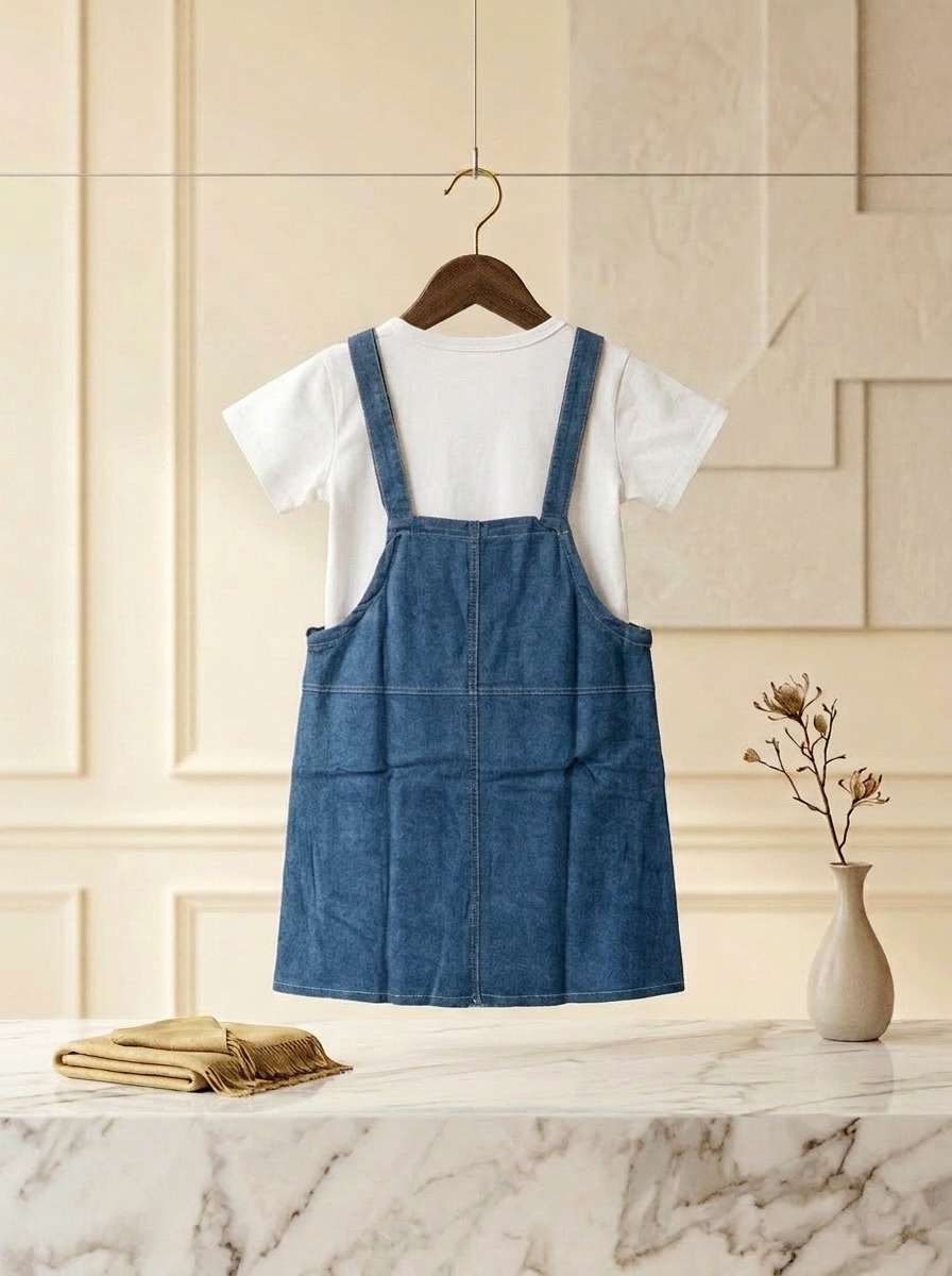 Exclusive Denim Double Set for Girls