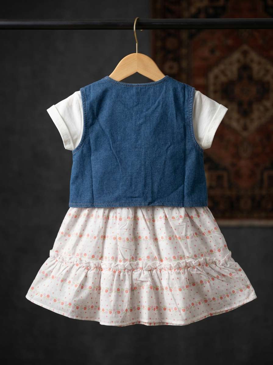 Exclusive Denim Double Set for Girls