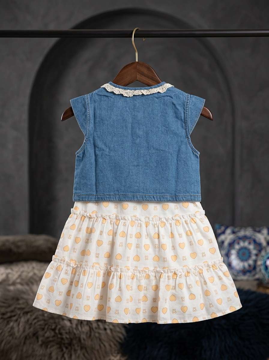 Exclusive Denim Double Set for Girls