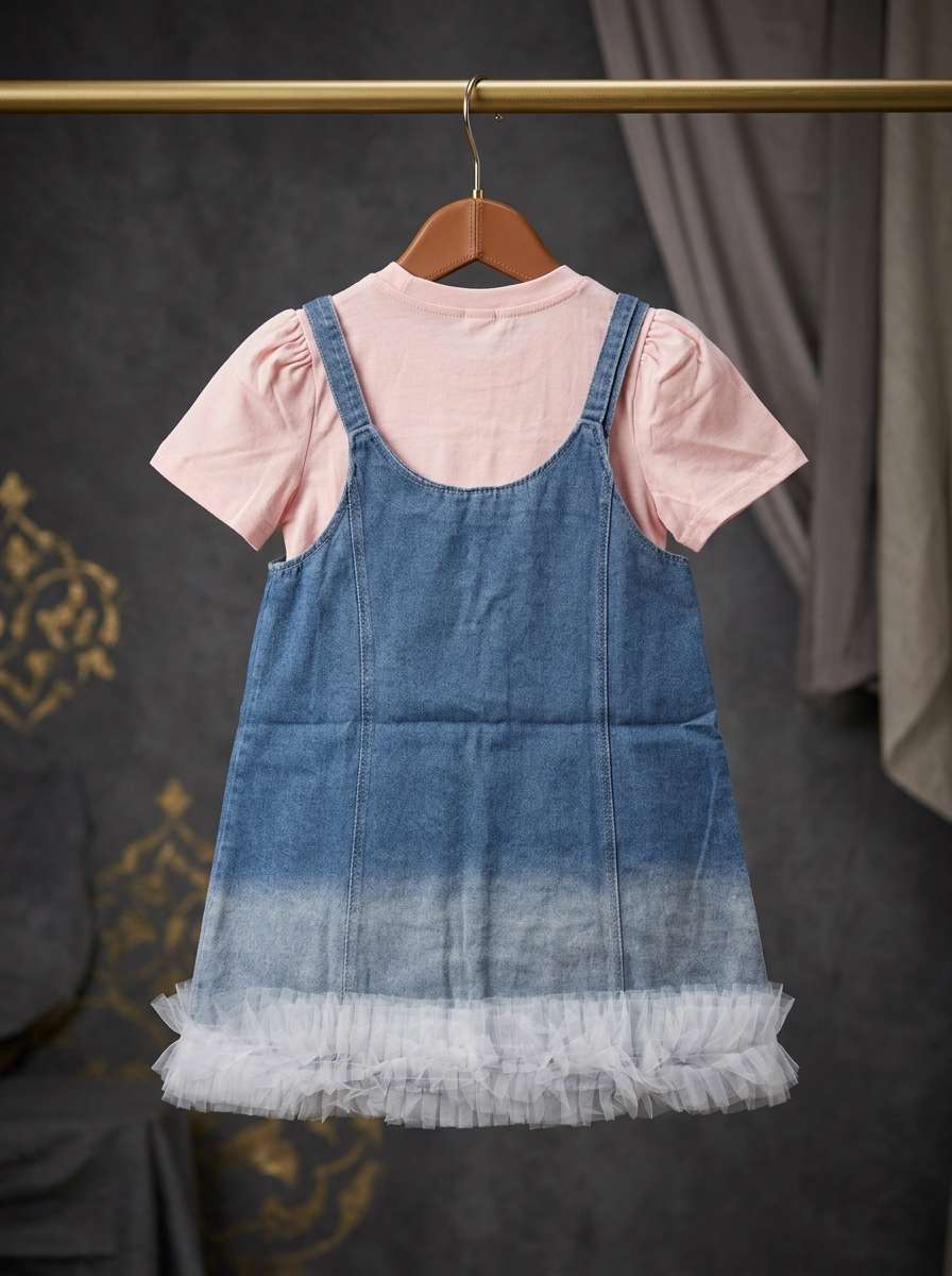 Exclusive Denim Double Set for Girls