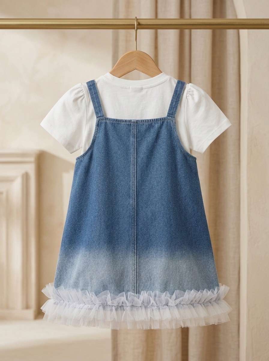 Exclusive Denim Double Set for Girls