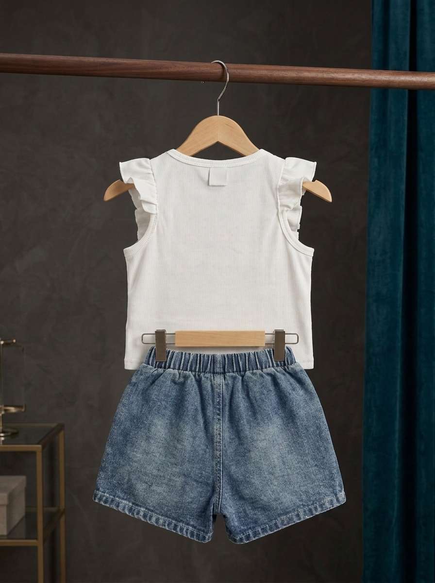 Exclusive Denim Double Set for Girls