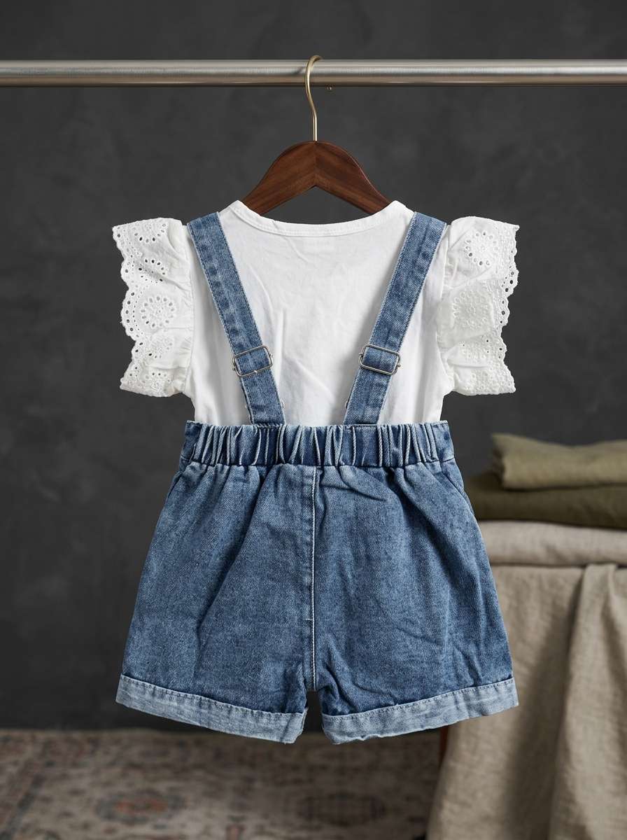 Exclusive Denim Double Set for Girls