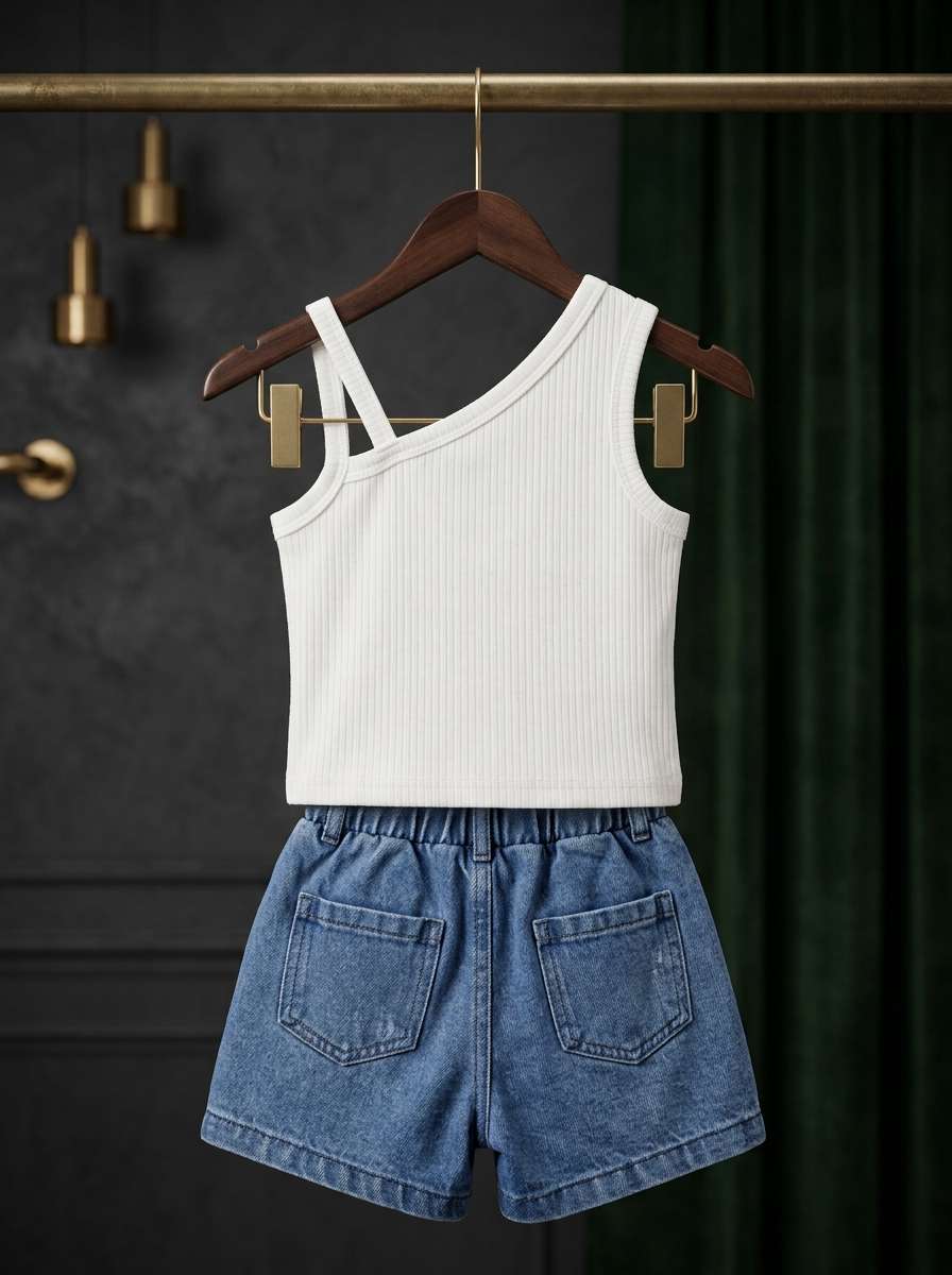 Exclusive Denim Skirt Set