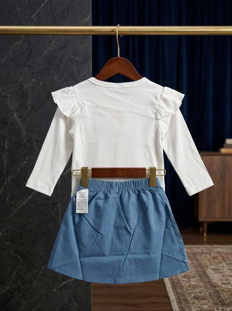 Exclusive Denim Skirt Set