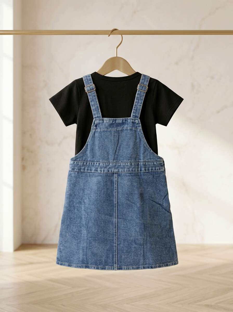 Exclusive Denim Double Set for Girls