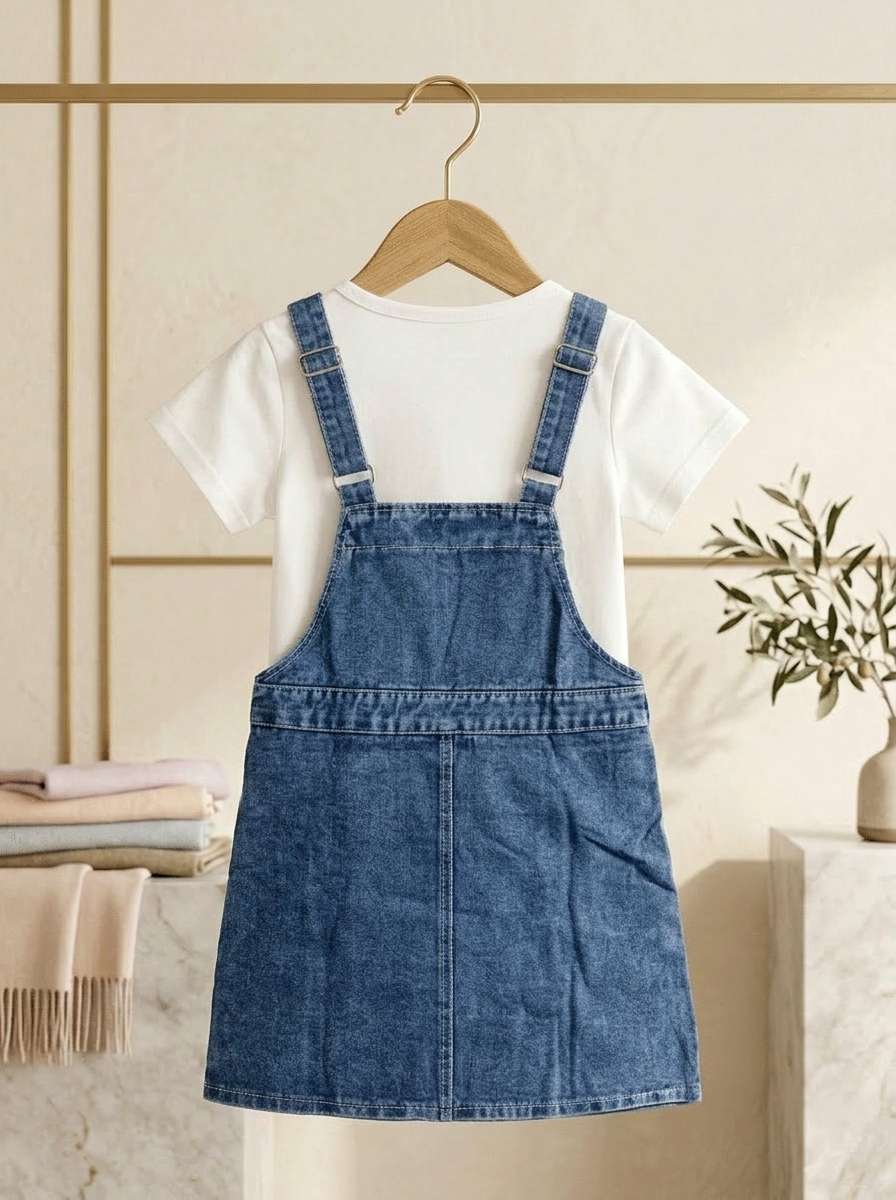 Exclusive Denim Double Set for Girls