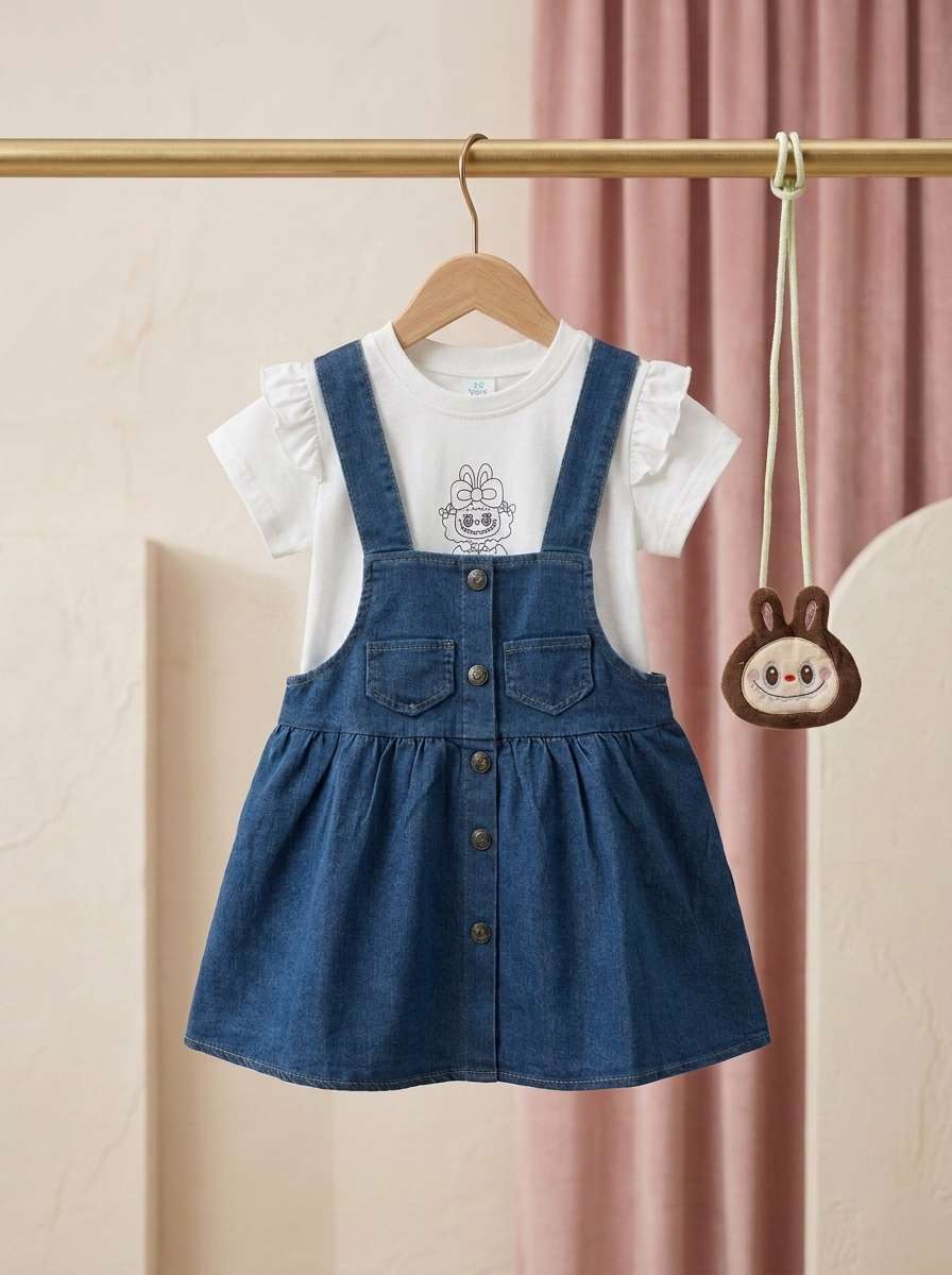 Exclusive Denim Double Set for Girls