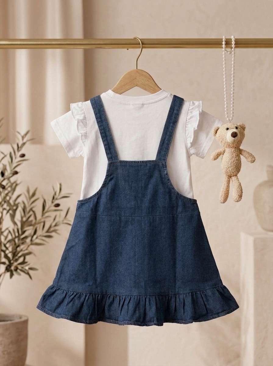 Exclusive Denim Double Set for Girls