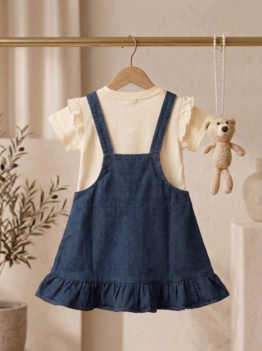 Exclusive Denim Double Set for Girls