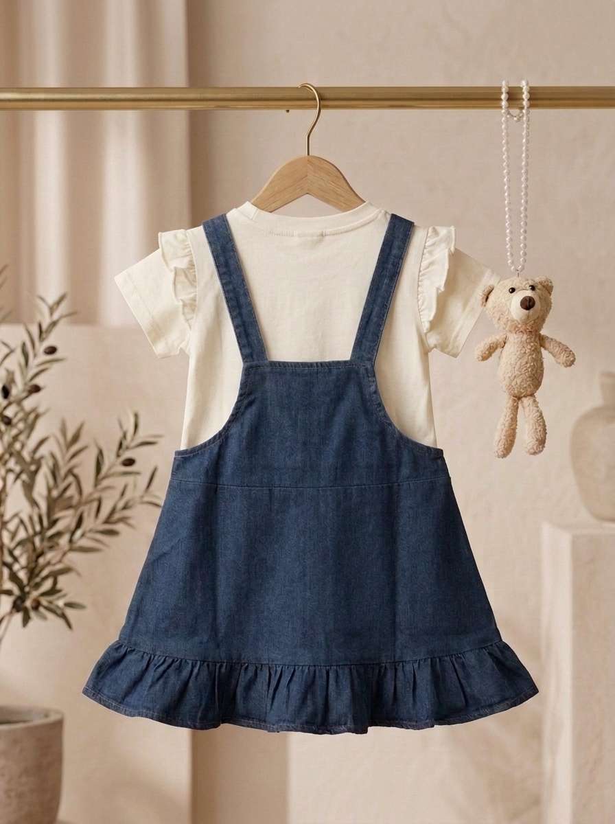 Exclusive Denim Double Set for Girls