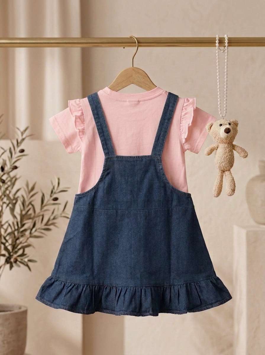 Exclusive Denim Double Set for Girls
