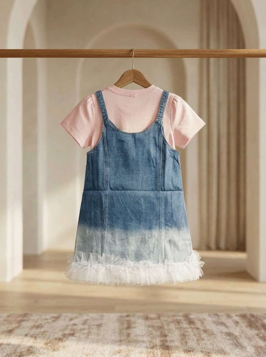 Exclusive Denim Double Set for Girls