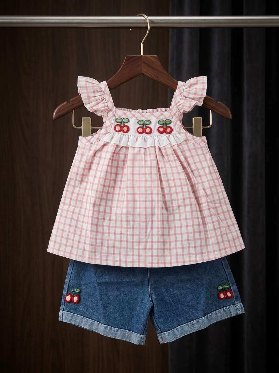 Exclusive Denim Double Set for Girls