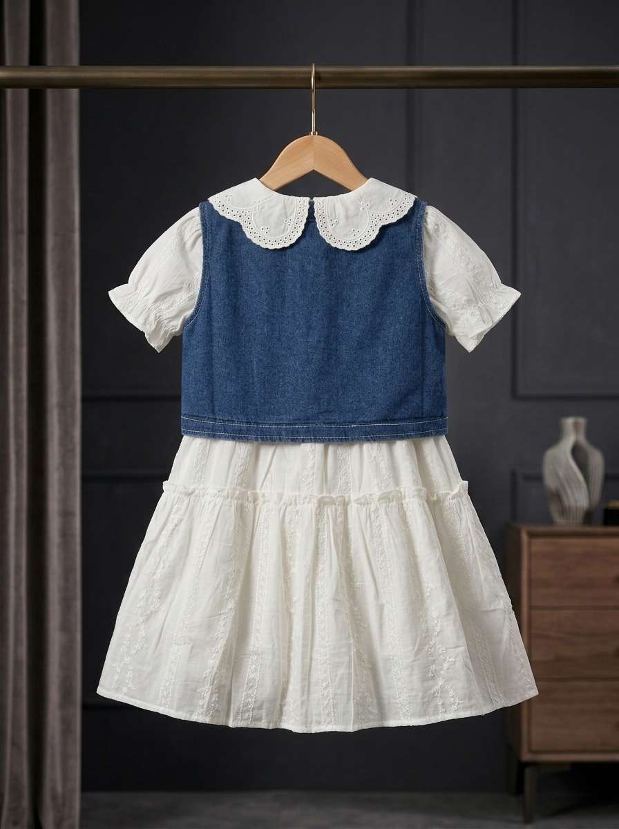 Exclusive Denim Double Set for Girls