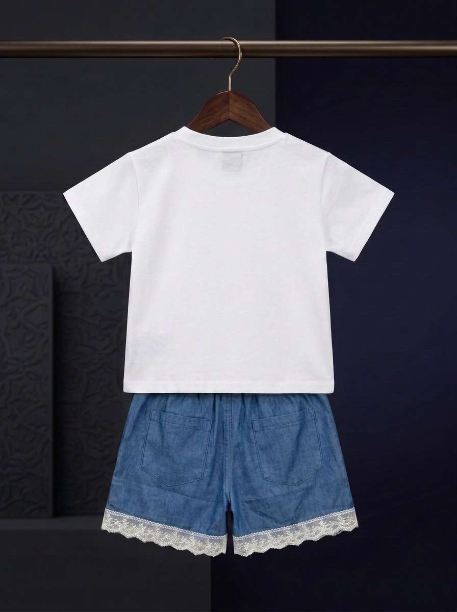 Exclusive Denim Double Set for Girls