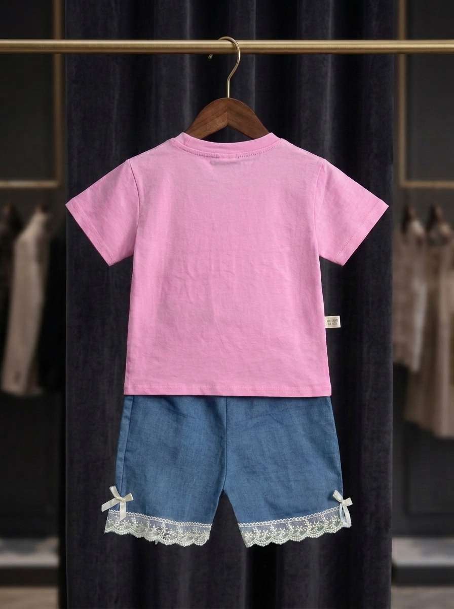 Exclusive Denim Double Set for Girls