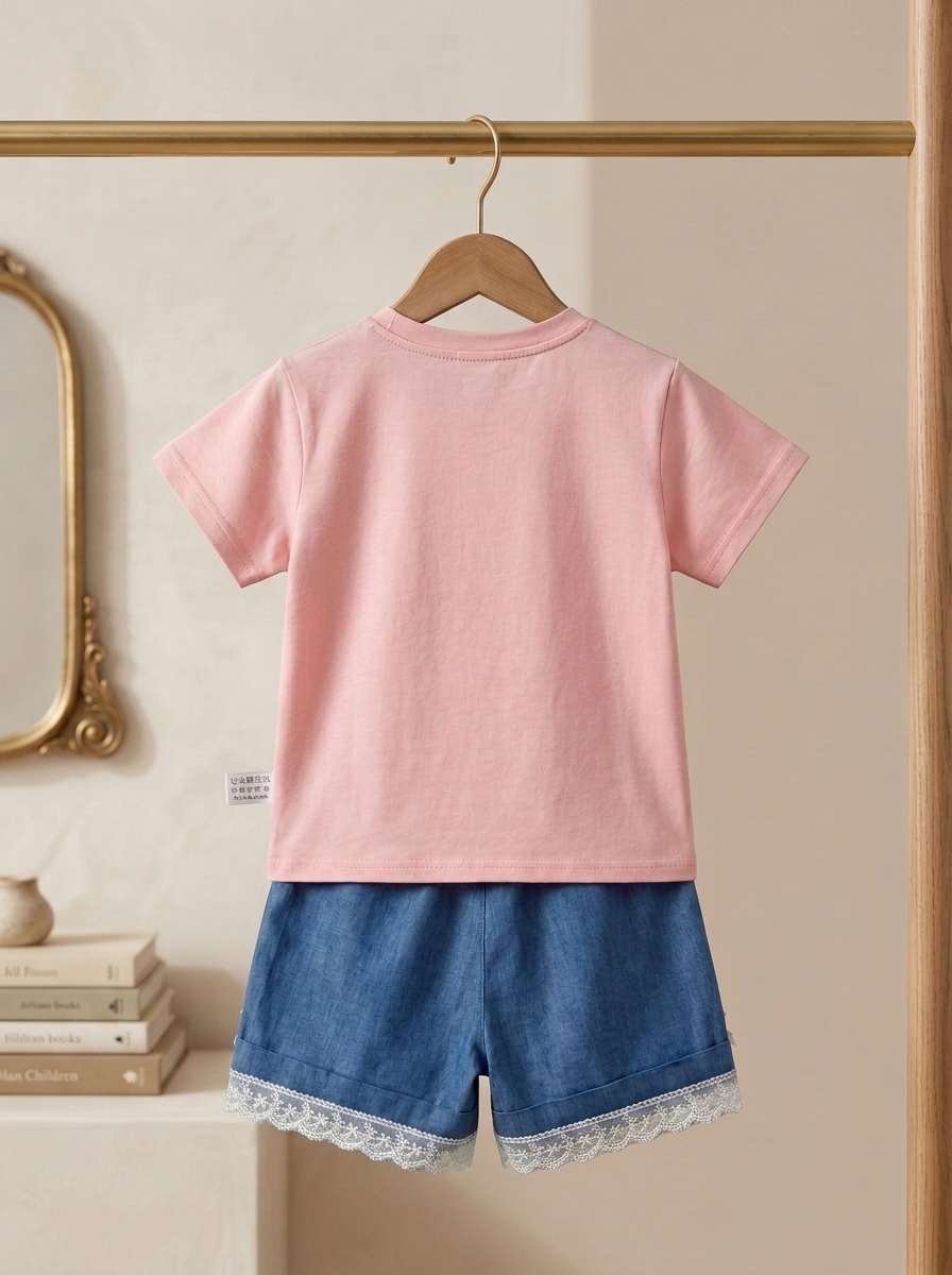 Exclusive Denim Double Set for Girls