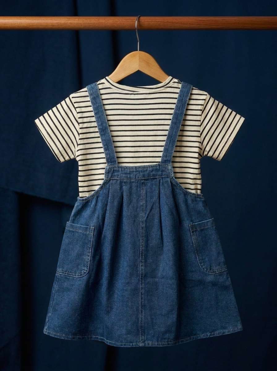 Exclusive Denim Double Set for Girls