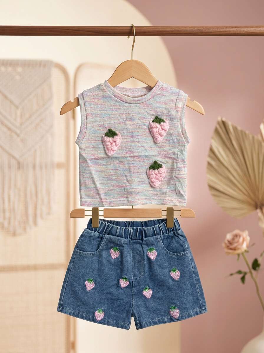 Exclusive Denim Skirt Set