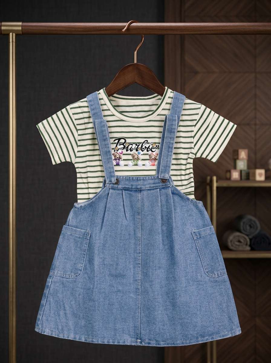 Exclusive Denim Double Set for Girls