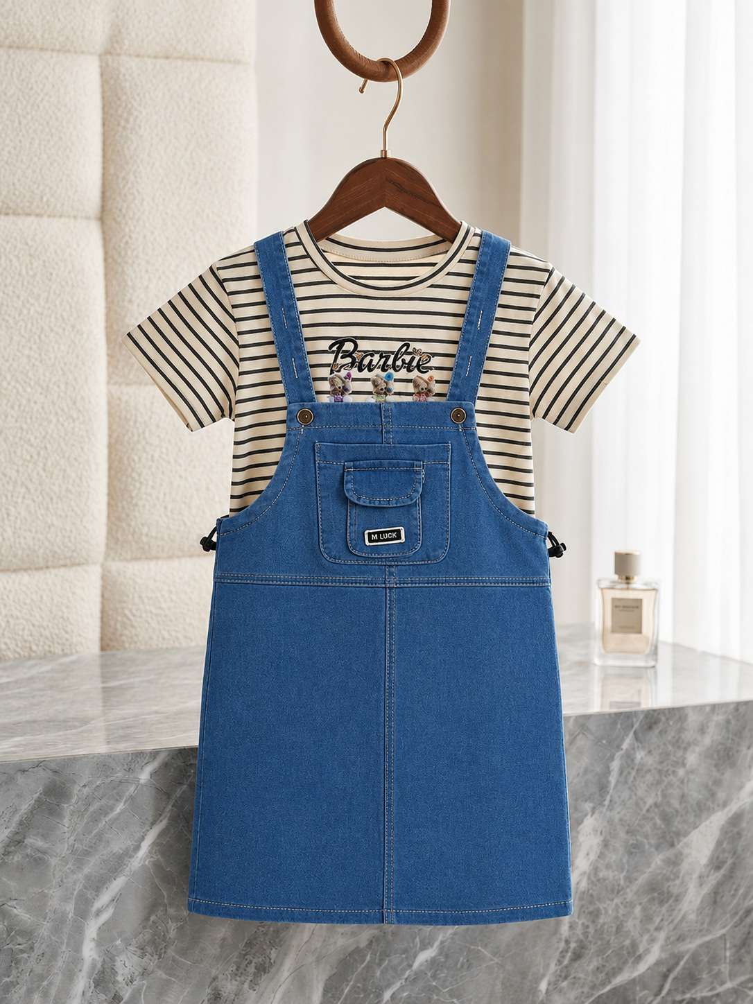 Exclusive Denim Double Set for Girls