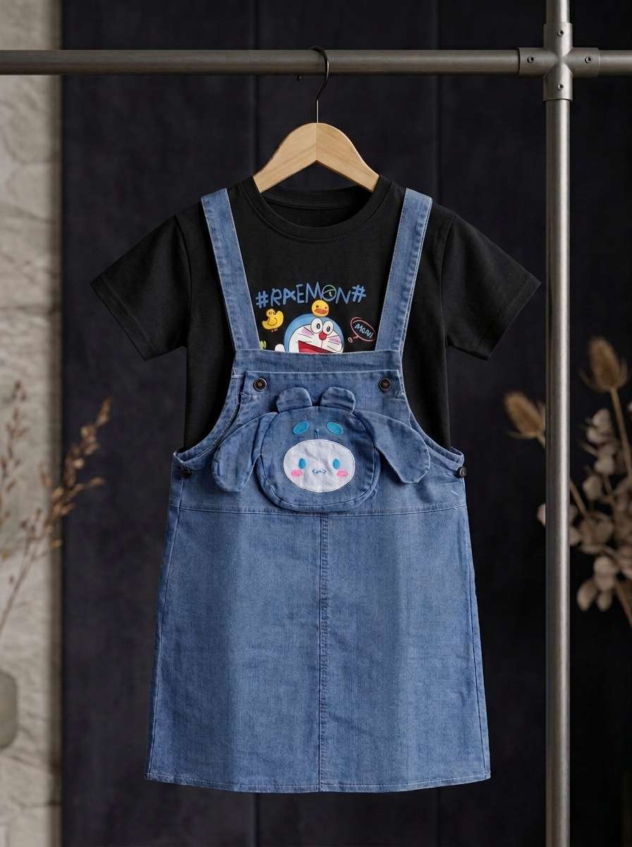 Exclusive Denim Double Set for Girls