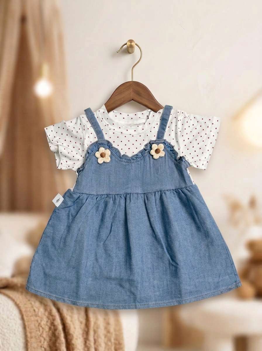 Exclusive Denim Double Set for Girls