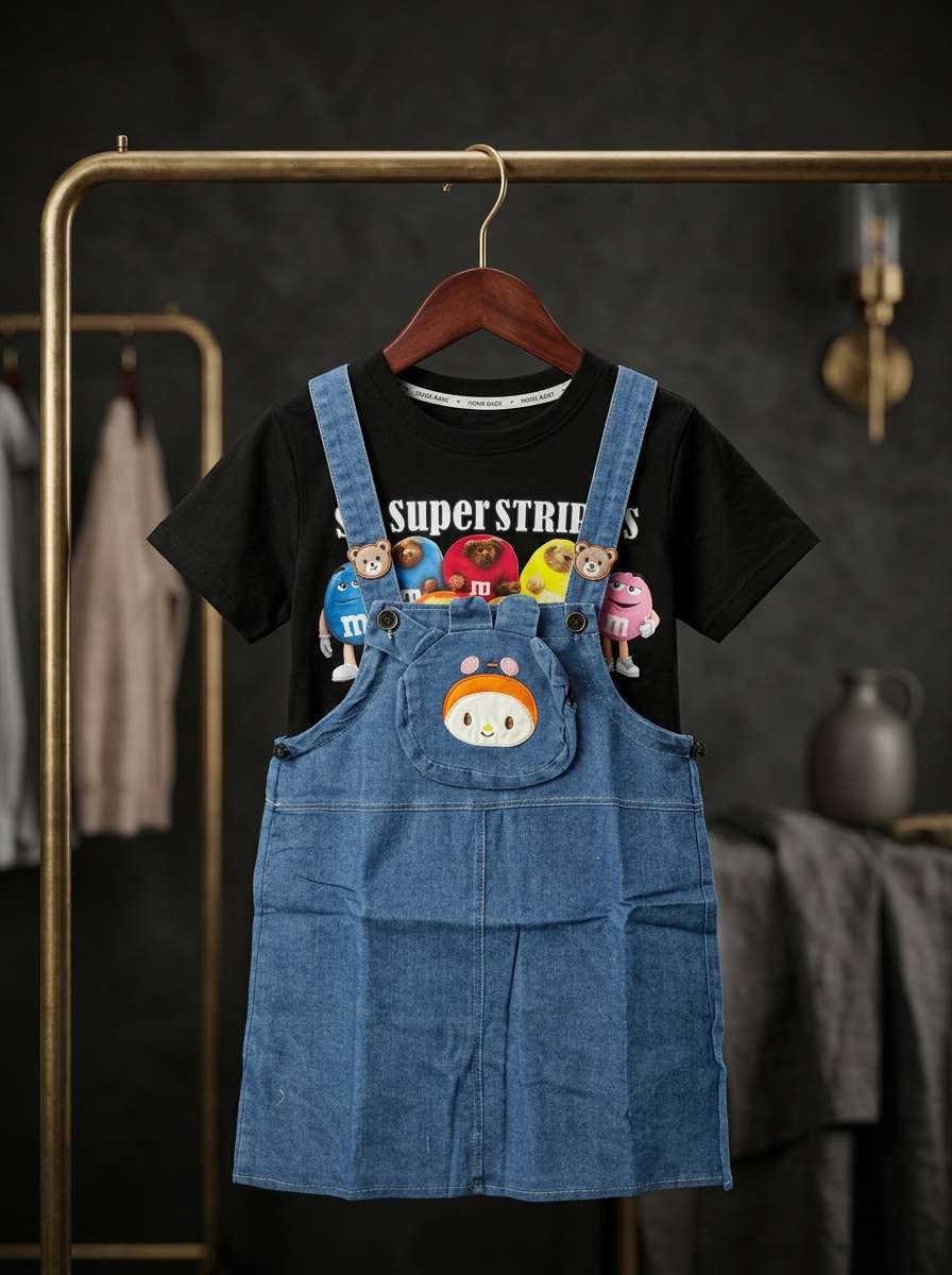 Exclusive Denim Double Set for Girls