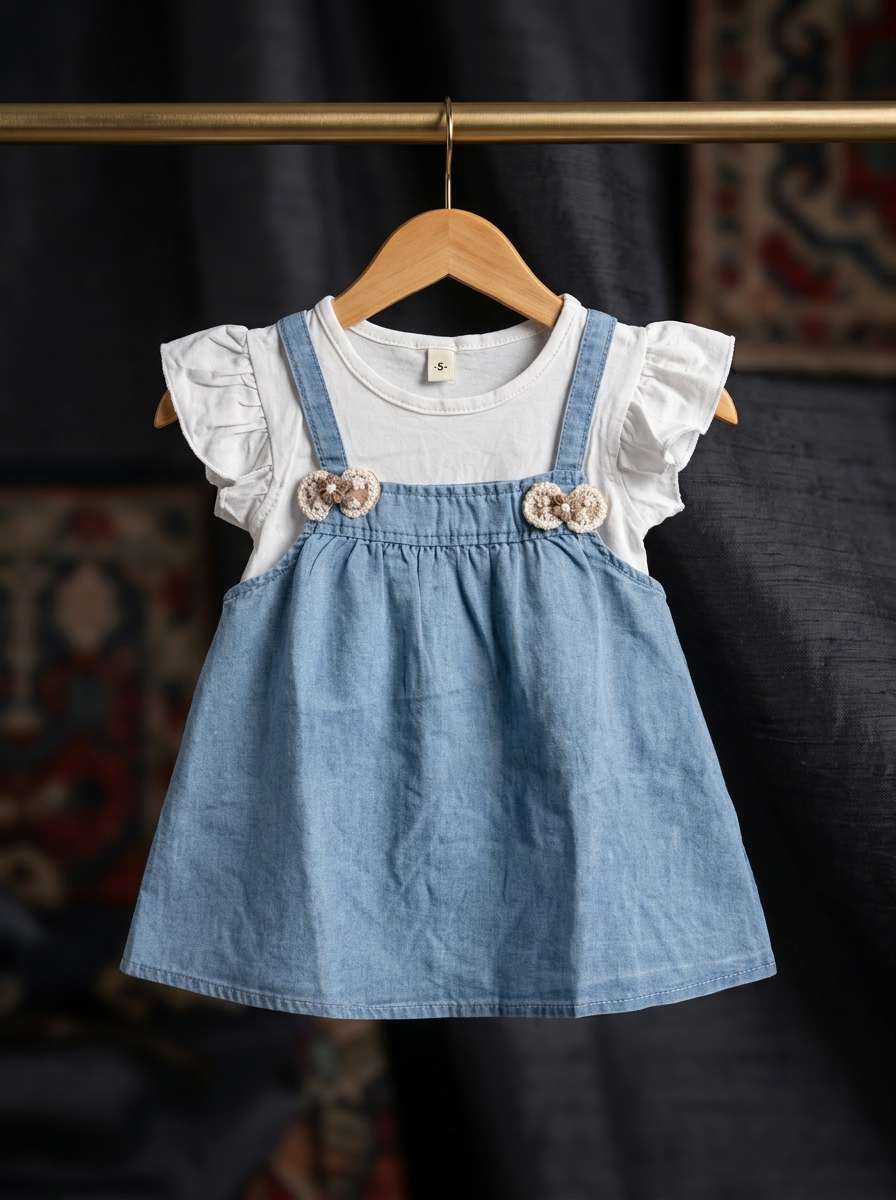 Exclusive Denim Double Set for Girls