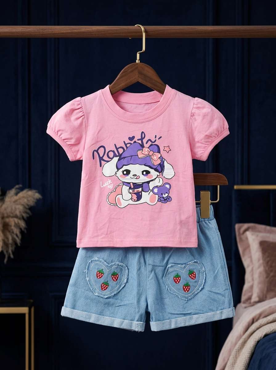 Summer Tops with Trendy Denim Set