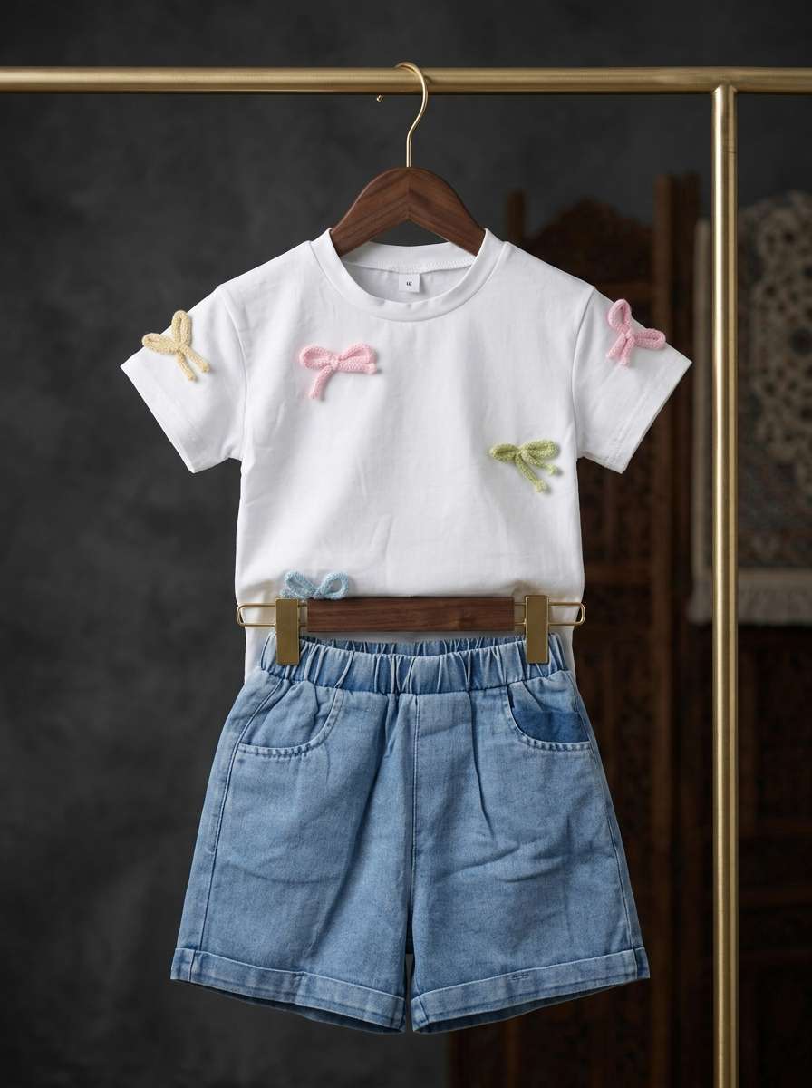 Exclusive Denim Double Set for Girls