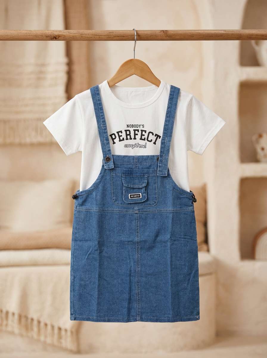 Exclusive Denim Double Set for Girls