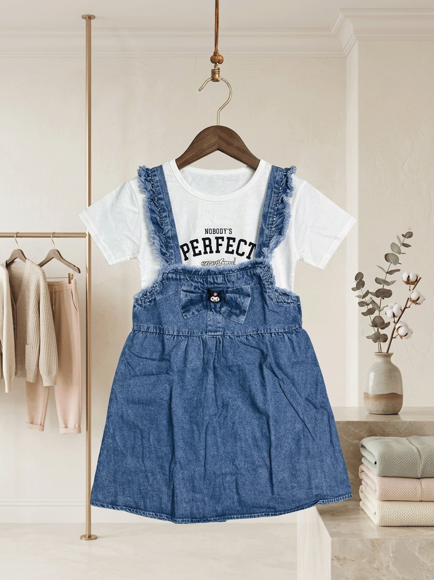 Exclusive Denim Double Set for Girls