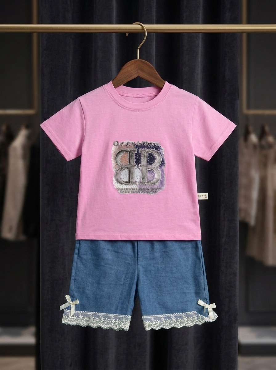Exclusive Denim Double Set for Girls