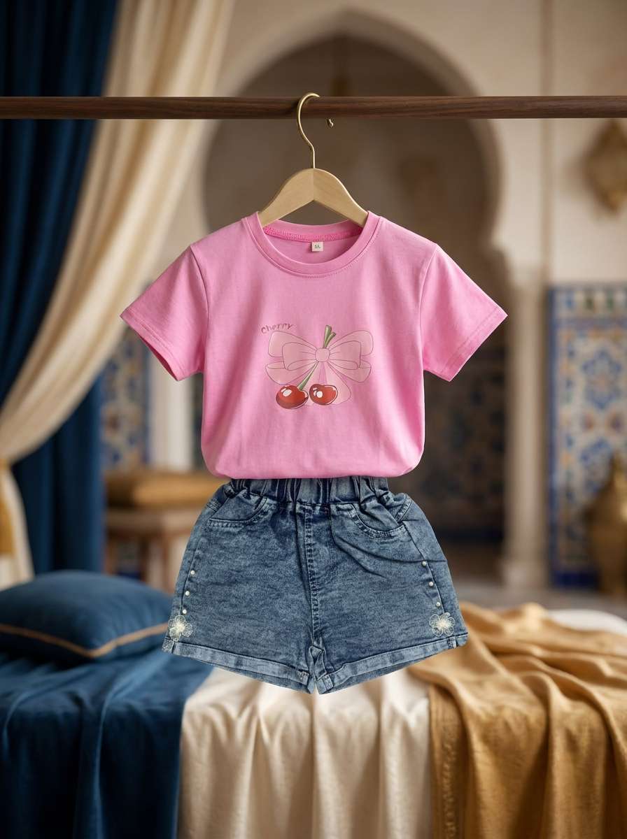Exclusive Denim Double Set for Girls