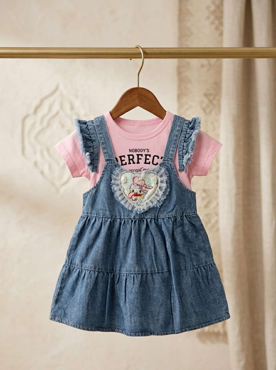 Exclusive Denim Double Set for Girls