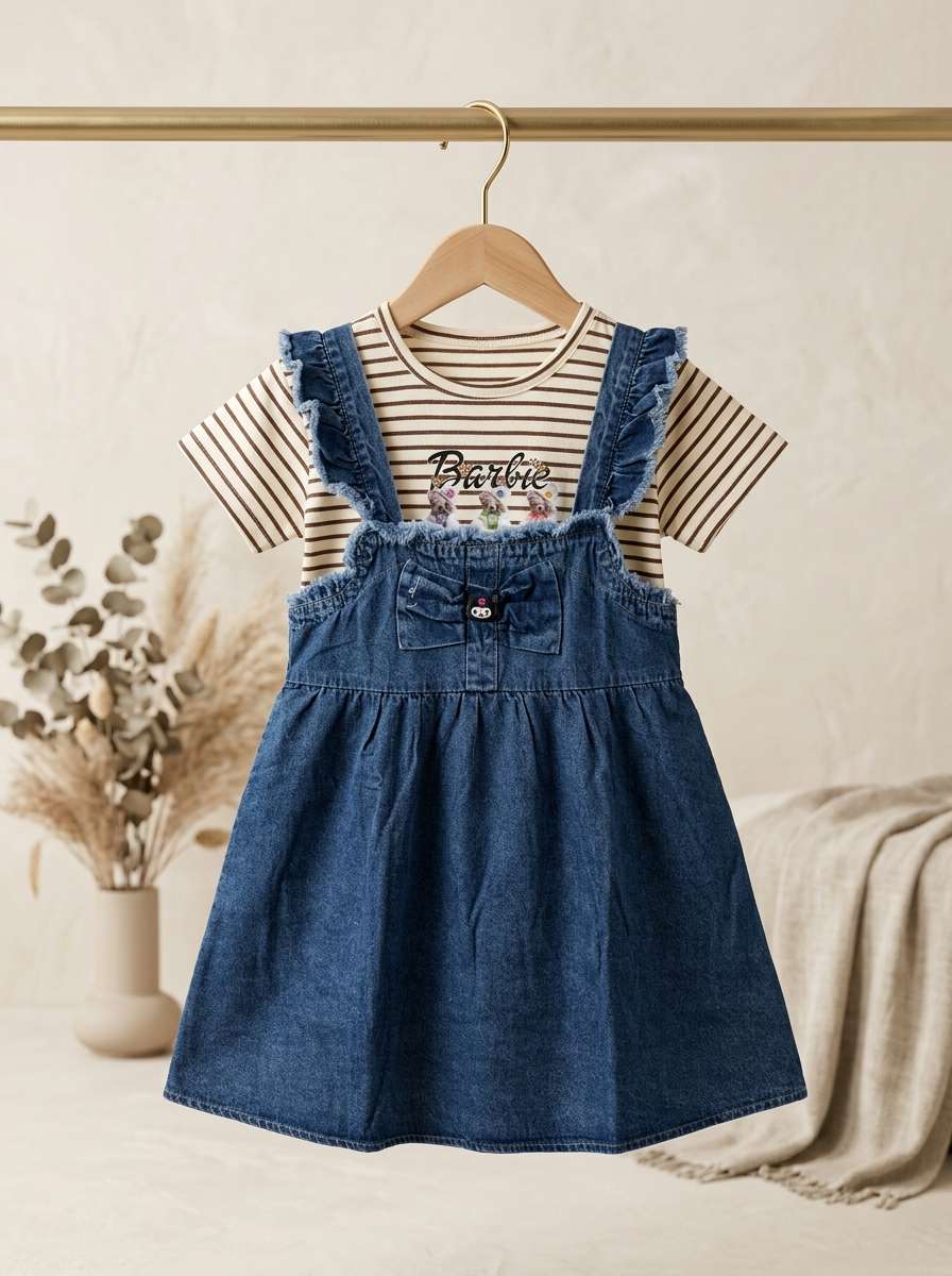 Exclusive Denim Double Set for Girls