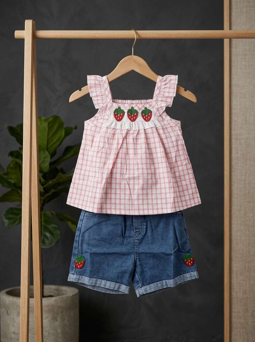 Exclusive Denim Double Set for Girls