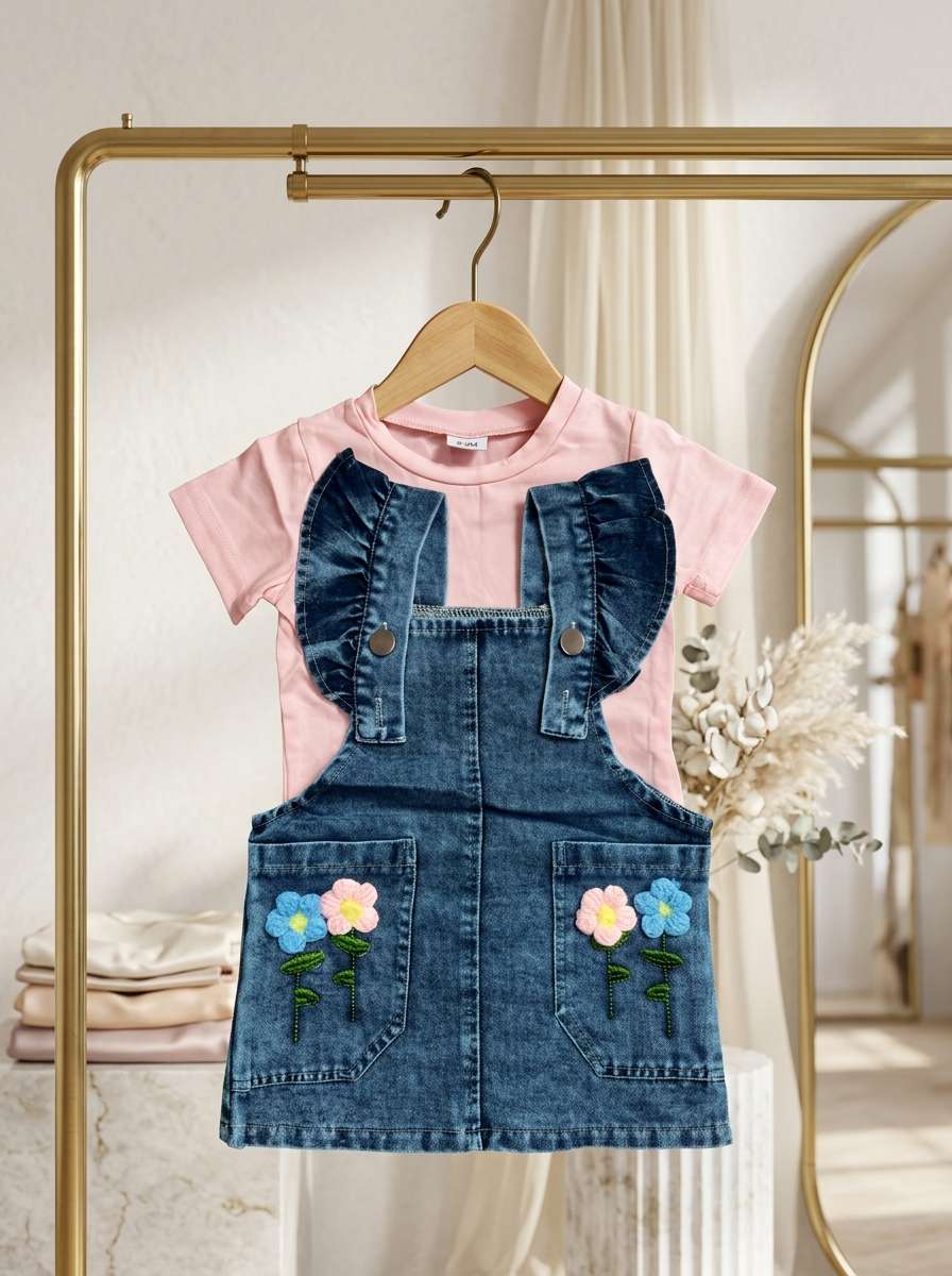 Exclusive Denim Double Set for Girls